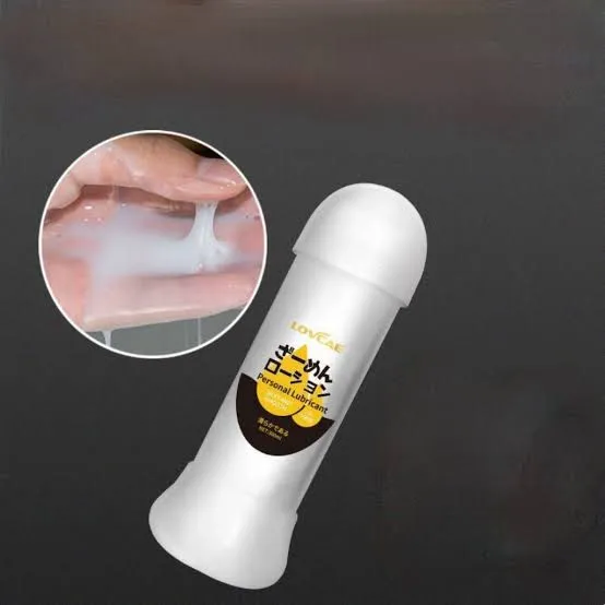Personal Lubricant White Bottle with Gel Close-up 1