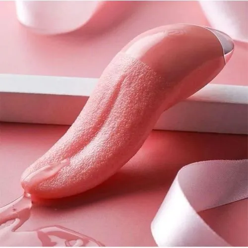 Pink Tongue-Shaped Handheld vibrator Device 1