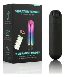 Black Bullet Vibrator with Smartphone Remote Control