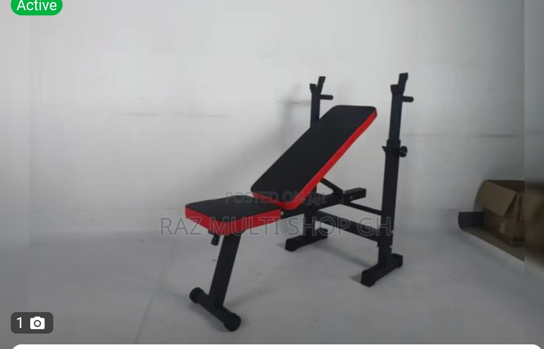 Adjustable Weight Bench with Barbell Rack