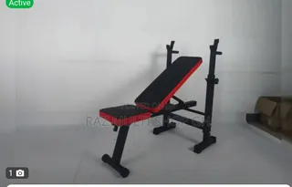 Adjustable Weight Bench with Barbell Rack