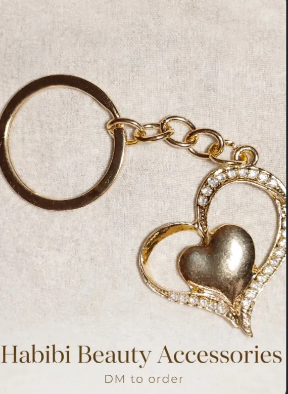 Heart heart key chain 1