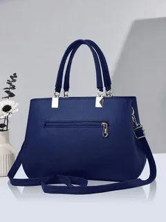 Navy blue handbag