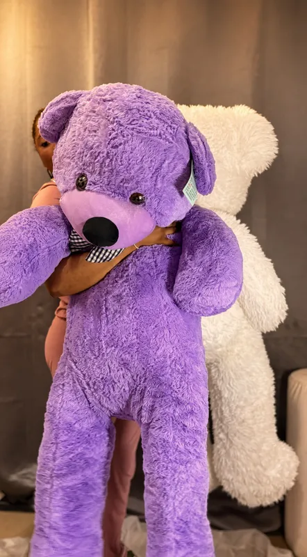 Purple tall teddy bear 1