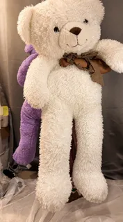 Fluffy white teddy bear
