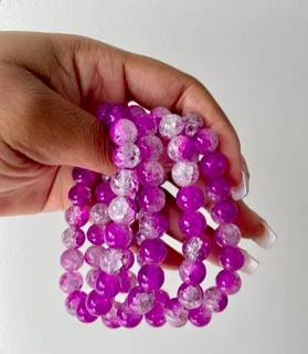 purple crackle bracelet