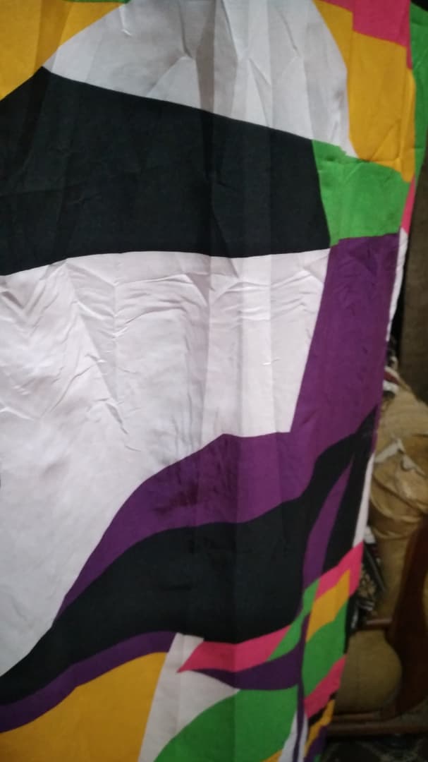 Abstract Multicolor Print Fabric