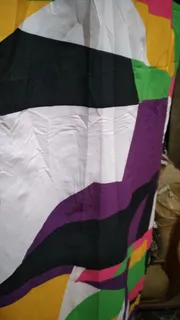 Abstract Multicolor Print Fabric