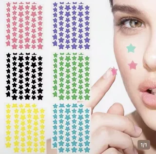 Colorful Star Stickers, 6 Sheets in Assorted Colors
