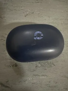Navy Blue Wireless Earbuds Charging Case with P Logo