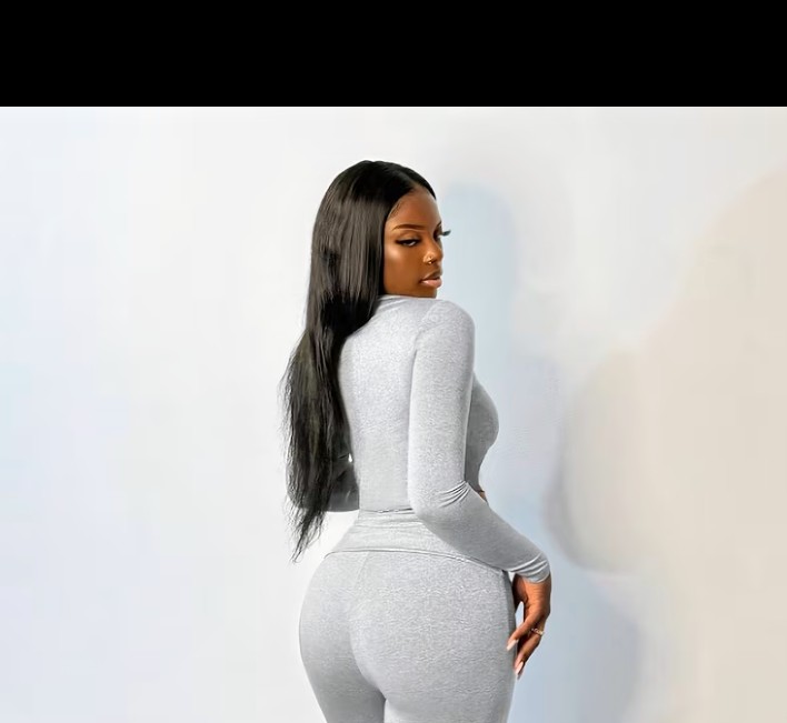 Grey Two-Piece Crop Top and Leggings Set with Red 23 Print 3