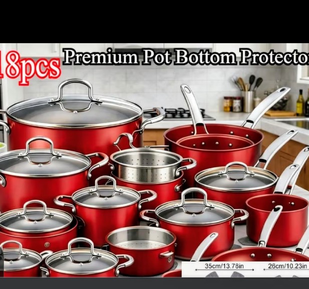 Copper-Toned Cookware Set with Glass Lids and Steamer Insert 4