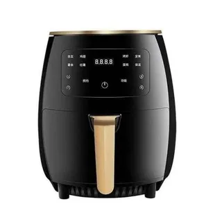 Digital Air Fryer with Gold Trim and Pull-Out Basket