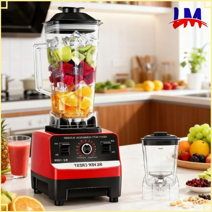 Silver Crest Heavy Duty Commercial Blender with Extra Jug 1
