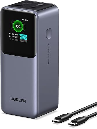 UGREEN Nexode 20000mAh 130W Portable PD Power Bank for MacBook Pro 16