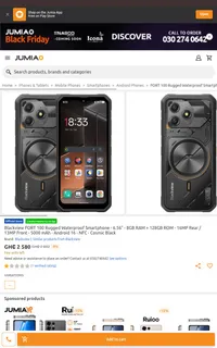 Blackview Rugged Black Smartphone