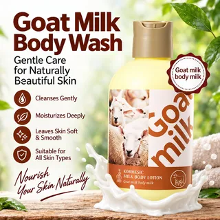 Kormesic Goat Milk Shower Gel 250ml