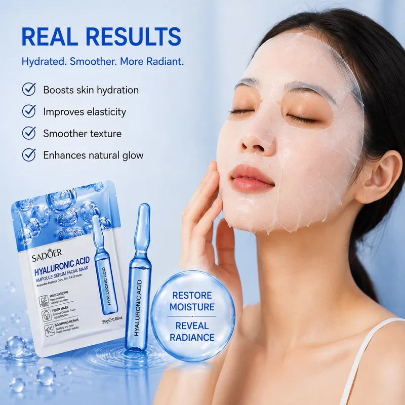 SADOER Hyaluronic Ampoule Serum Face Mask 1